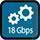 Bandwidth up to 18Gbps Bandwidth up to 18Gbps