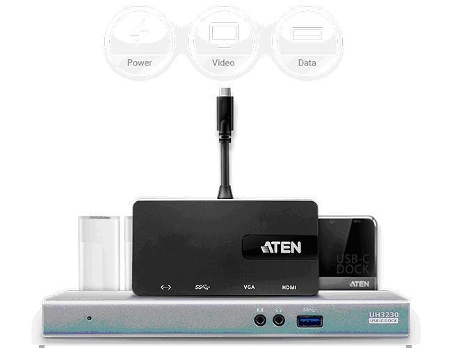Передовая линейка USB-C док-станций и конвертеров ATEN