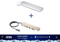 Комплект из двух док станций ATEN UH3234 и ATEN UH3239. 2 по цене 1.