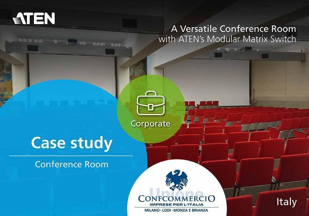 Универсальный конференц-зал с модульным матричным коммутатором ATEN