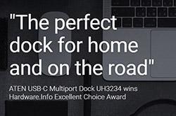USB-C Multiport Dock UH3234 награждена Hardware.Info Excellent Choice Award