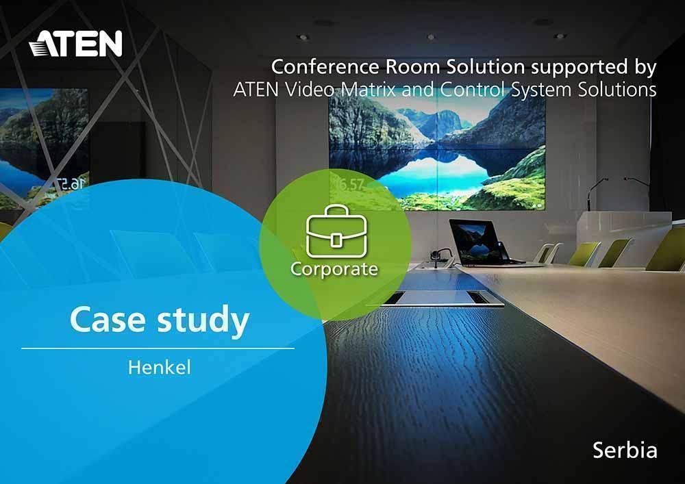 Решение для конференц-залов с помощью решений ATEN для видеоматриц и систем управления.