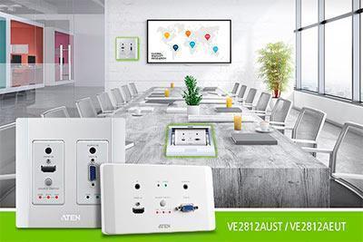 Новый HDBaseT-передатчик с HDMI, VGA, PoH и настенной панелью