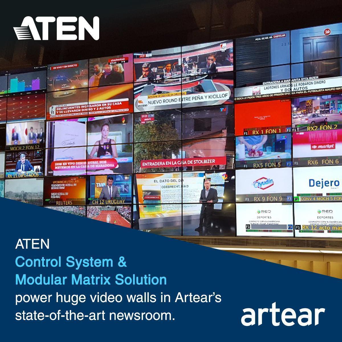 Система управления и модульное матричное решение ATEN для телекомпании Artear