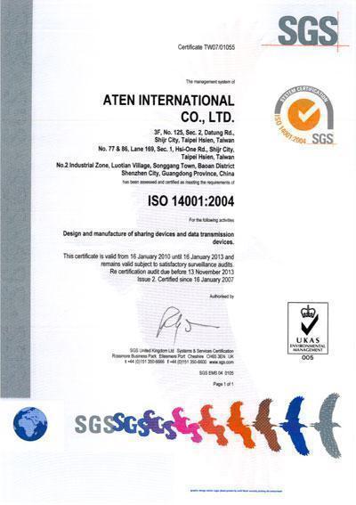 Высокое качество продукции ATEN подтвердил очередной аудит на заводах компании в конце 2011г
