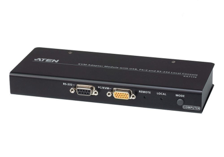 Модуль KVM-адаптера с портами USB, PS/2 и RS-232 на локальной консоли ATEN KA7174 / KA7174-AX-G