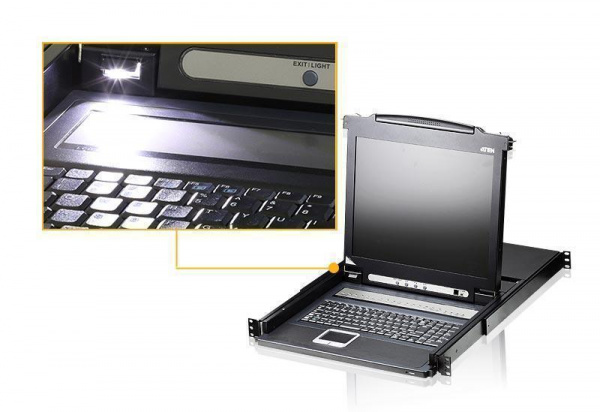 KVM консоль с переключателем ATEN CL1008M / CL1008M-ATA-RG